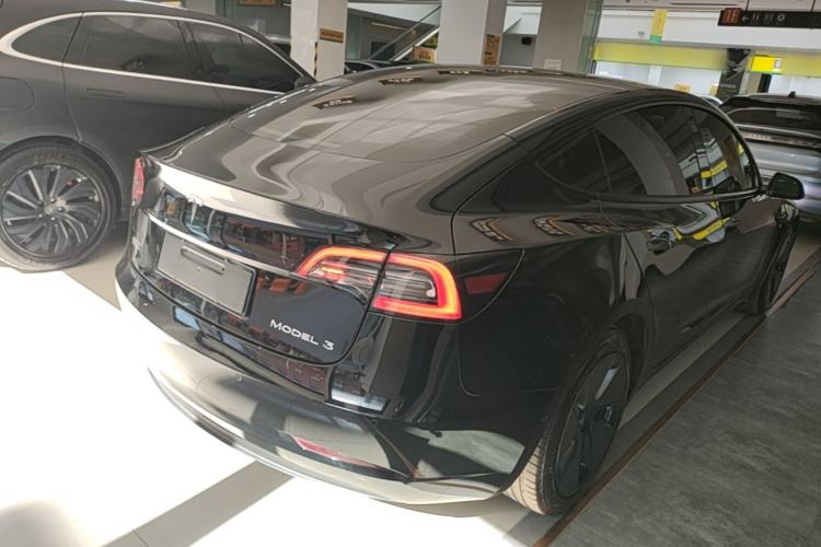 Used Tesla Model 3 2021 Standard Range Rear-Wheel Drive Upgraded Version 3D6 Rear Right 45 Deg