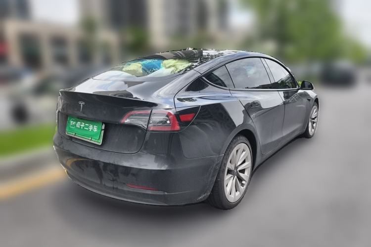 Used Tesla Model 3 2021 Standard Range Rear-Wheel Drive Upgraded Version 3D6 Rear Right 45 Deg