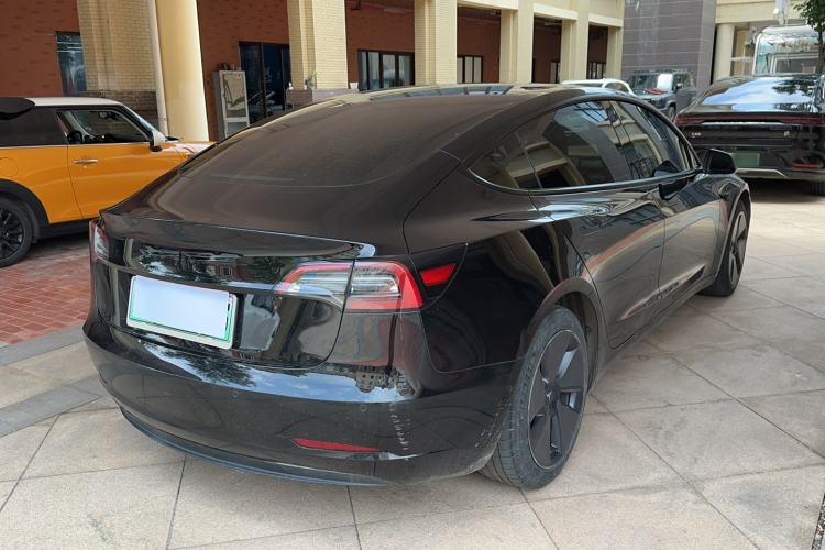Used Tesla Model 3 2021 Standard Range Rear-Drive Upgraded Version Rear Right 45 Deg