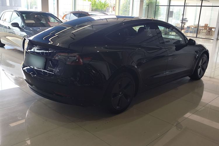 Used Tesla Model 3 2021 Standard Range Rear-Drive Upgraded Version Rear Right 45 Deg