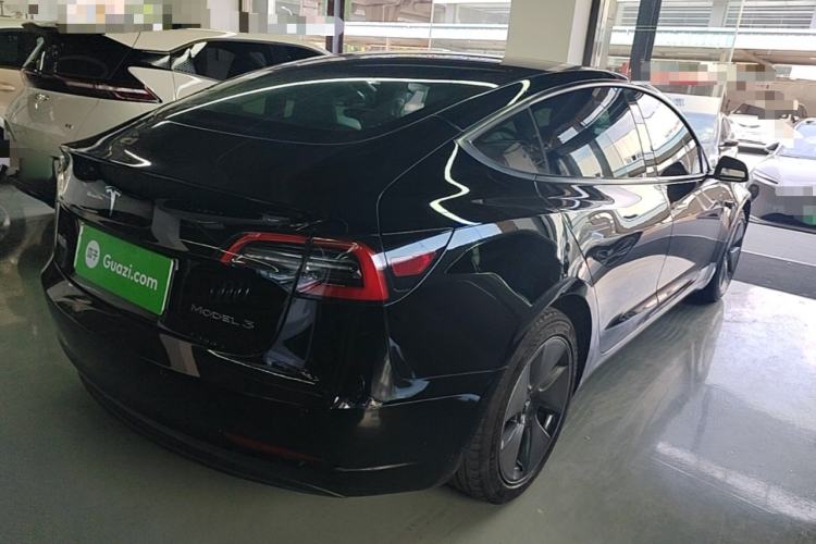 Used Tesla Model 3 2021 Standard Range Rear-Drive Upgraded Version Rear Right 45 Deg
