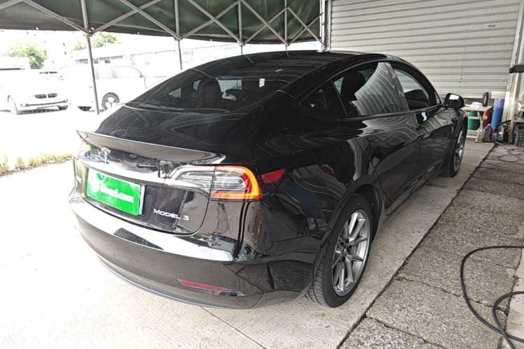 Used Tesla Model 3 2021 Standard Range Rear-Wheel Drive Upgraded Version 3D6 Rear Right 45 Deg