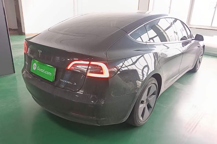 Used Tesla Model 3 2021 Standard Range Rear-Wheel Drive Upgraded Version 3D6 Rear Right 45 Deg