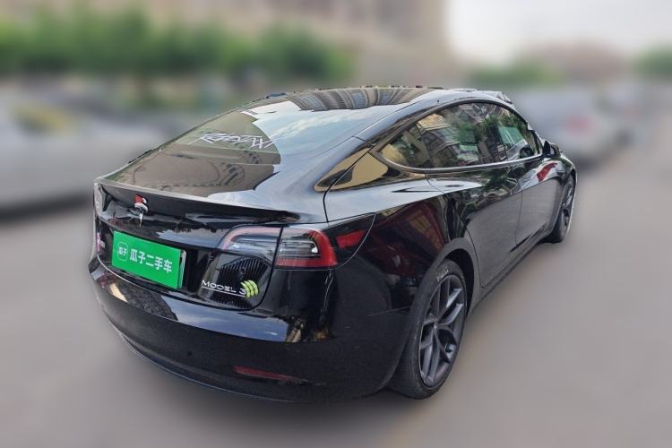 Used Tesla Model 3 2021 Performance High-Performance All-Wheel-Drive Version Rear Right 45 Deg
