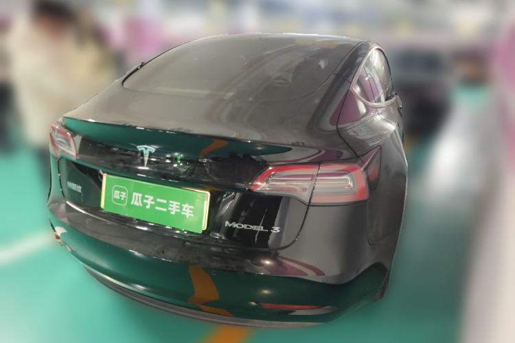 Used Tesla Model 3 2021 Standard Range Rear-Drive Upgraded Version Rear Right 45 Deg