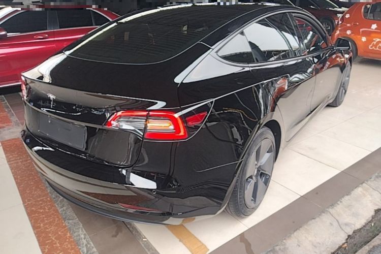 Used Tesla Model 3 2021 Standard Range Rear-Drive Upgraded Version Rear Right 45 Deg