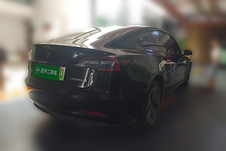Used Tesla Model 3 2021 Revised Version Standard Range Rear-Wheel Drive Upgraded Edition 3D1 Rear Right 45 Deg