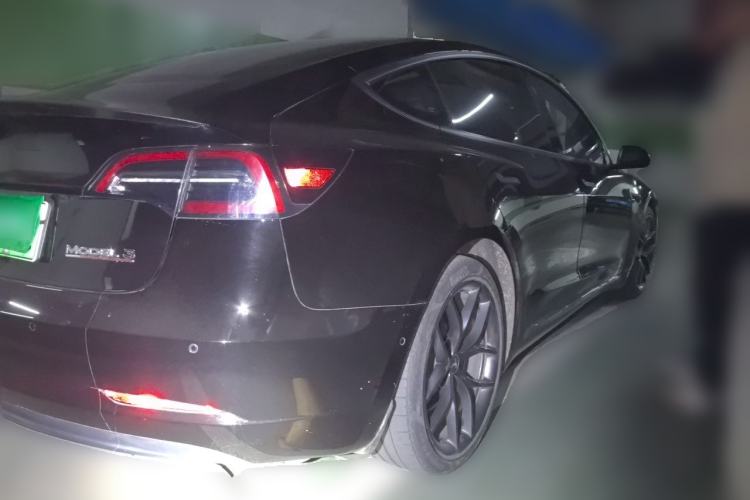 Used Tesla Model 3 2021 Performance High-Performance All-Wheel-Drive Version Rear Right 45 Deg