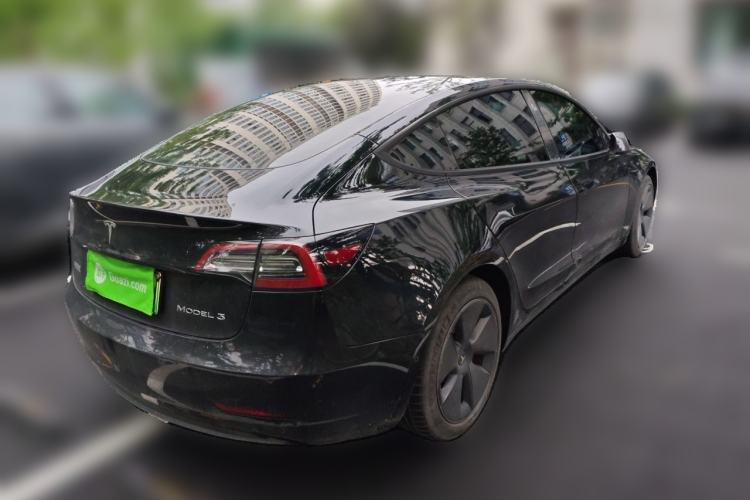 Used Tesla Model 3 2021 Standard Range Rear-Drive Upgraded Version Rear Right 45 Deg