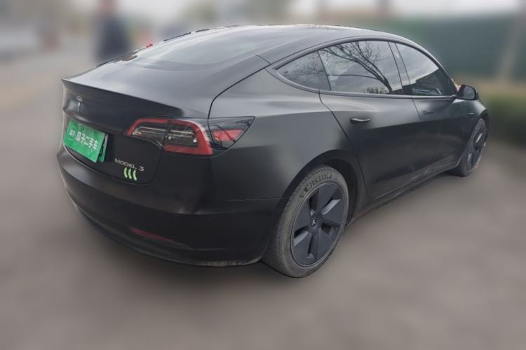 Used Tesla Model 3 2021 Standard Range Rear-Drive Upgraded Version Rear Right 45 Deg
