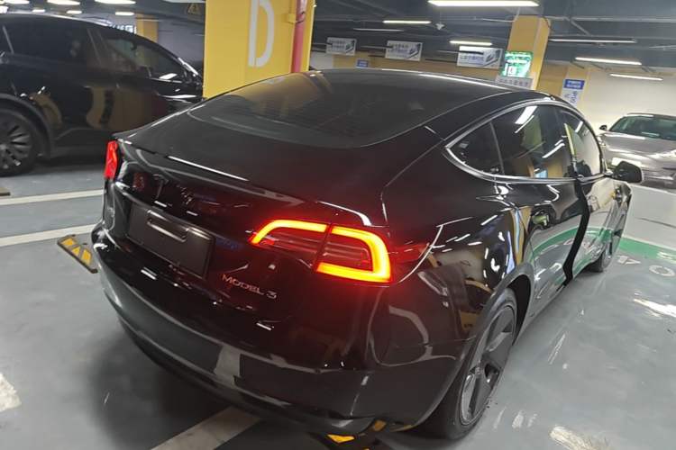 Used Tesla Model 3 2021 Standard Range Rear-Drive Upgraded Version Rear Right 45 Deg