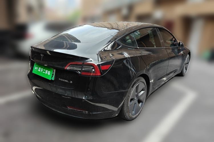 Used Tesla Model 3 2021 Standard Range Rear-Drive Upgraded Version Rear Right 45 Deg
