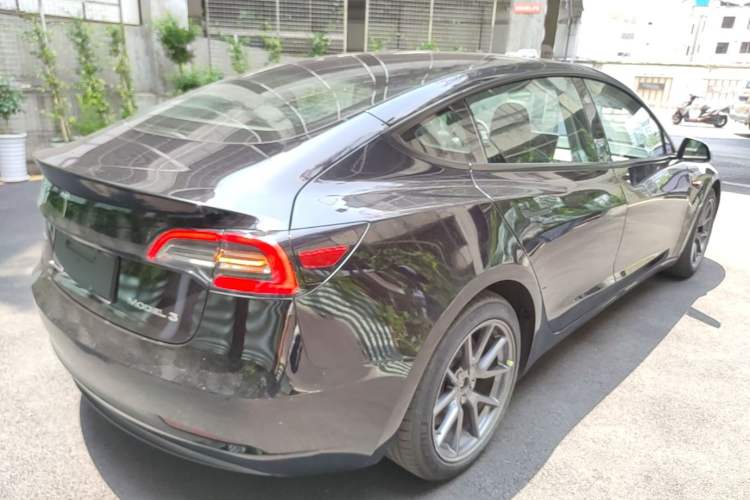Used Tesla Model 3 2021 Standard Range Rear-Drive Upgraded Version Rear Right 45 Deg