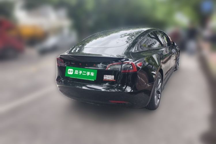 Used Tesla Model 3 2021 Performance High-Performance All-Wheel-Drive Version Rear Right 45 Deg