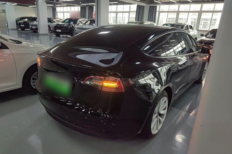 Used Tesla Model 3 2021 Standard Range Rear-Drive Upgraded Version Rear Right 45 Deg
