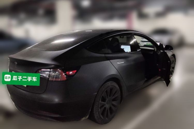 Used Tesla Model 3 2021 Standard Range Rear-Drive Upgraded Version Rear Right 45 Deg