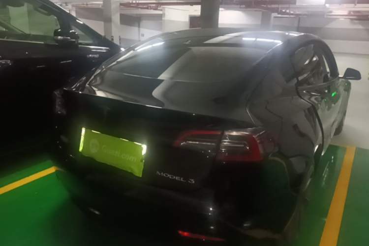 Used Tesla Model 3 2021 Standard Range Rear-Drive Upgraded Version Rear Right 45 Deg