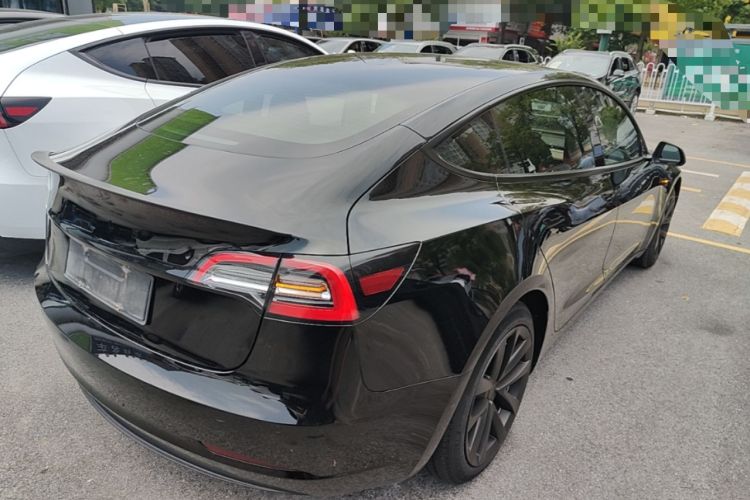 Used Tesla Model 3 2021 Standard Range Rear-Drive Upgraded Version Rear Right 45 Deg
