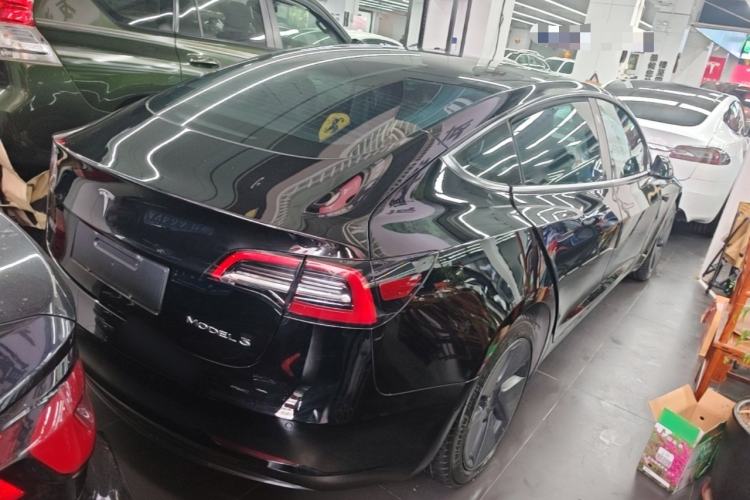 Used Tesla Model 3 2021 Revised Version Standard Range Rear-Wheel Drive Upgraded Edition 3D1 Rear Right 45 Deg