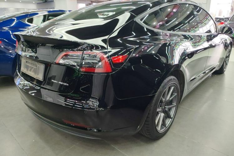 Used Tesla Model 3 2021 Revised Version Standard Range Rear-Wheel Drive Upgraded Edition 3D1 Rear Right 45 Deg