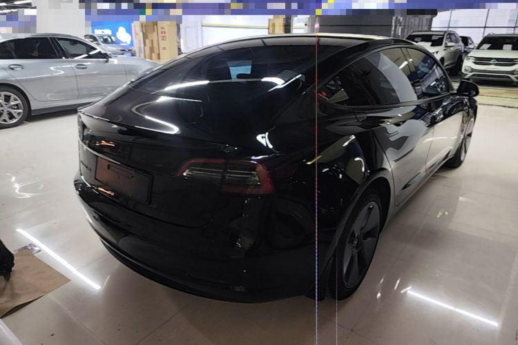 Used Tesla Model 3 2021 Standard Range Rear-Wheel Drive Upgraded Version 3D6 Rear Right 45 Deg