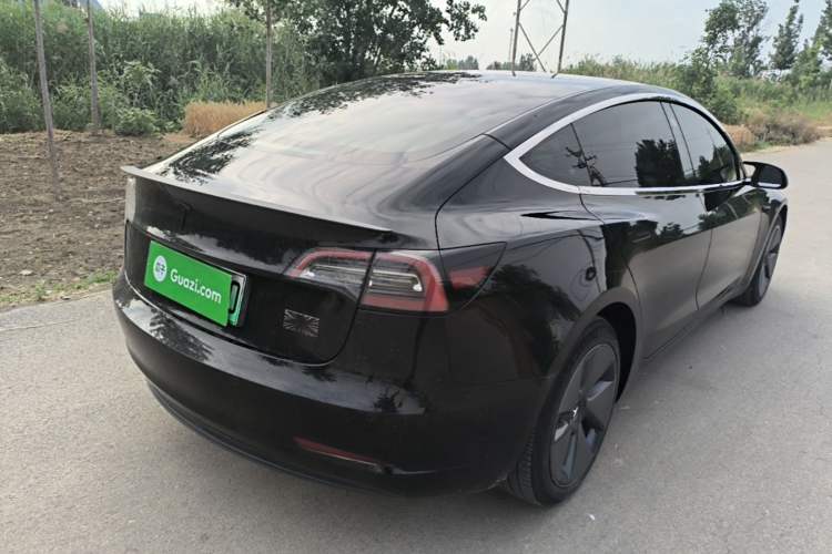 Used Tesla Model 3 2021 Standard Range Rear-Wheel Drive Upgraded Version 3D6 Rear Right 45 Deg