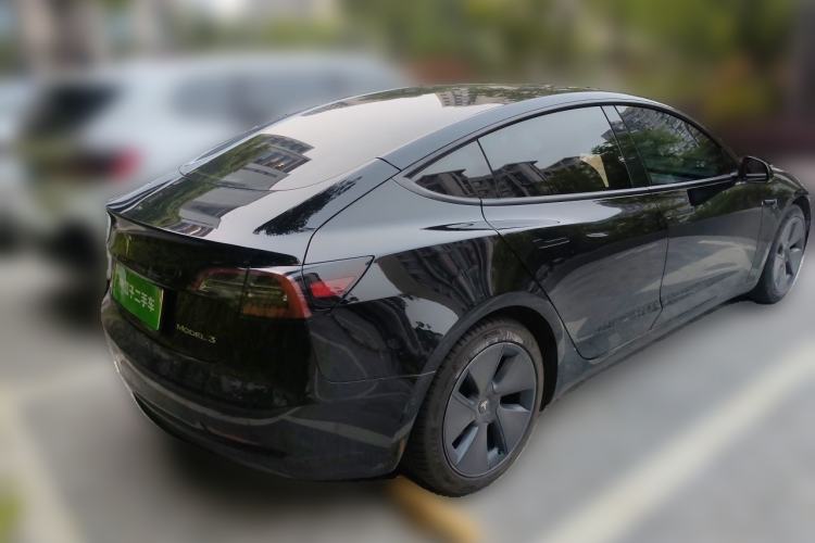 Used Tesla Model 3 2021 Standard Range Rear-Wheel Drive Upgraded Version 3D6 Rear Right 45 Deg