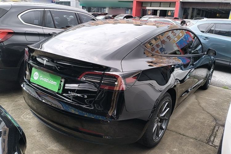 Used Tesla Model 3 2021 Standard Range Rear-Wheel Drive Upgraded Version 3D6 Rear Right 45 Deg