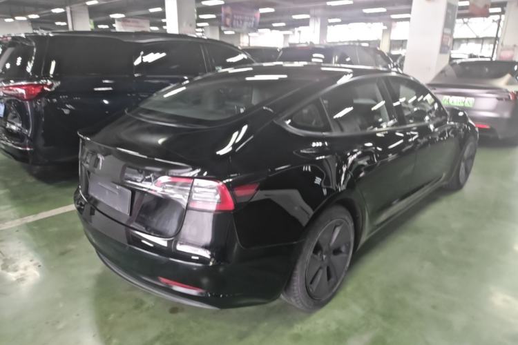 Used Tesla Model 3 2021 Standard Range Rear-Drive Upgraded Version Rear Right 45 Deg