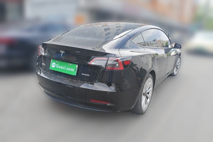 Used Tesla Model 3 2021 Standard Range Rear-Drive Upgraded Version Rear Right 45 Deg