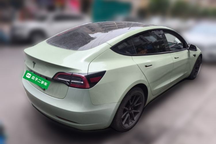 Used Tesla Model 3 2021 Standard Range Rear-Wheel Drive Upgraded Version 3D6 Rear Right 45 Deg