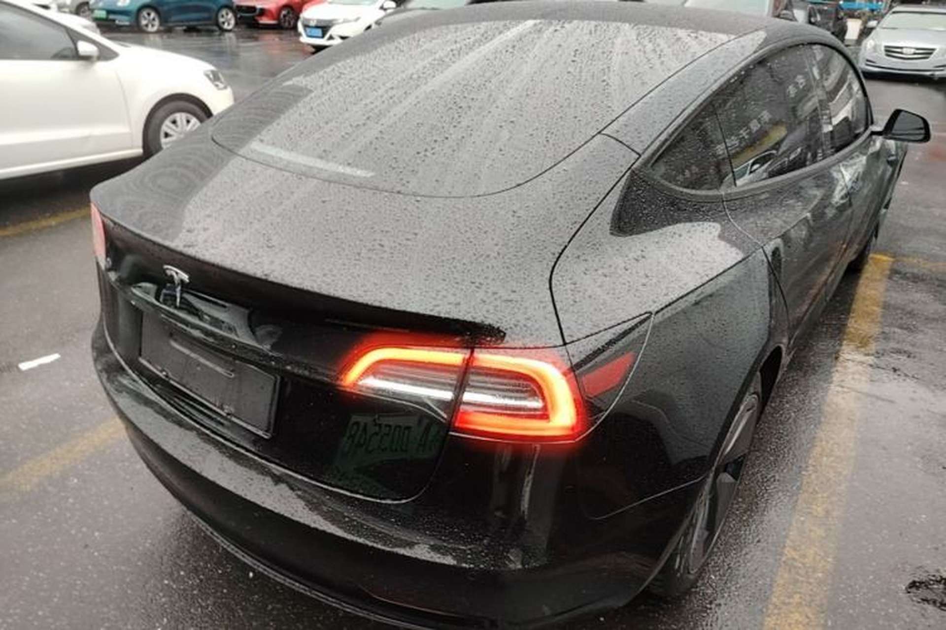 Used Tesla Model 3 2021 Standard Range Rear-Drive Upgraded Version Rear Right 45 Deg