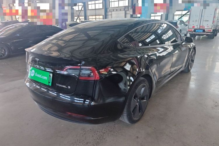 Used Tesla Model 3 2021 Standard Range Rear-Drive Upgraded Version Rear Right 45 Deg