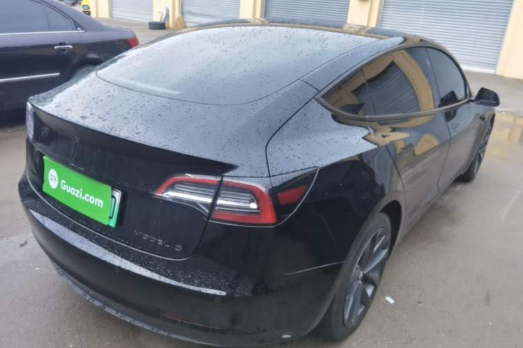 Used Tesla Model 3 2021 Standard Range Rear-Drive Upgraded Version Rear Right 45 Deg