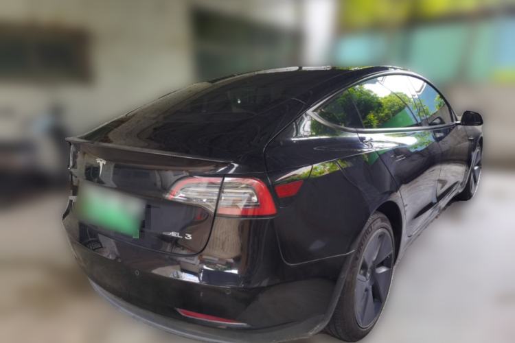 Used Tesla Model 3 2021 Standard Range Rear-Drive Upgraded Version Rear Right 45 Deg