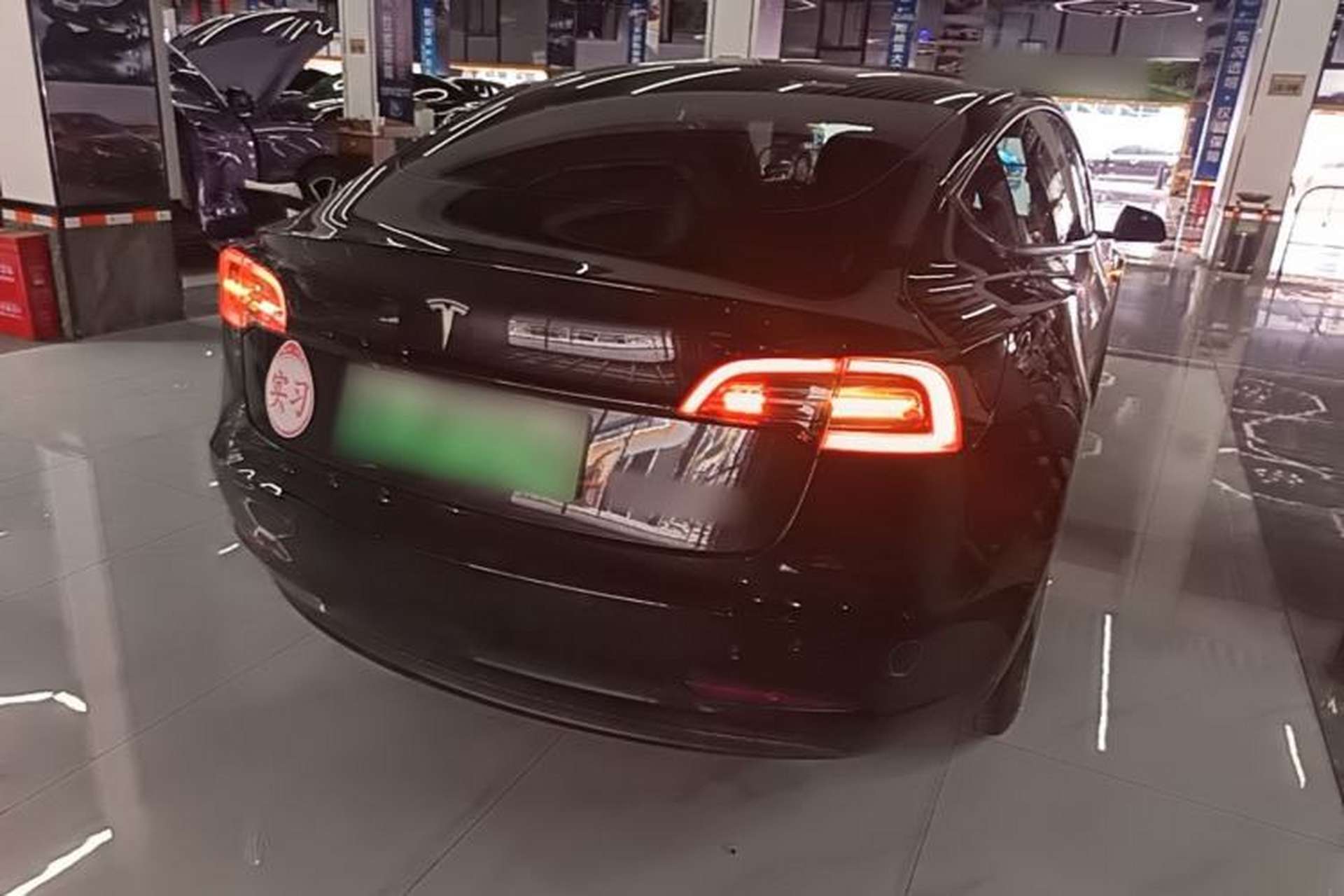 Used Tesla Model 3 2021 Standard Range Rear-Drive Upgraded Version Rear Right 45 Deg