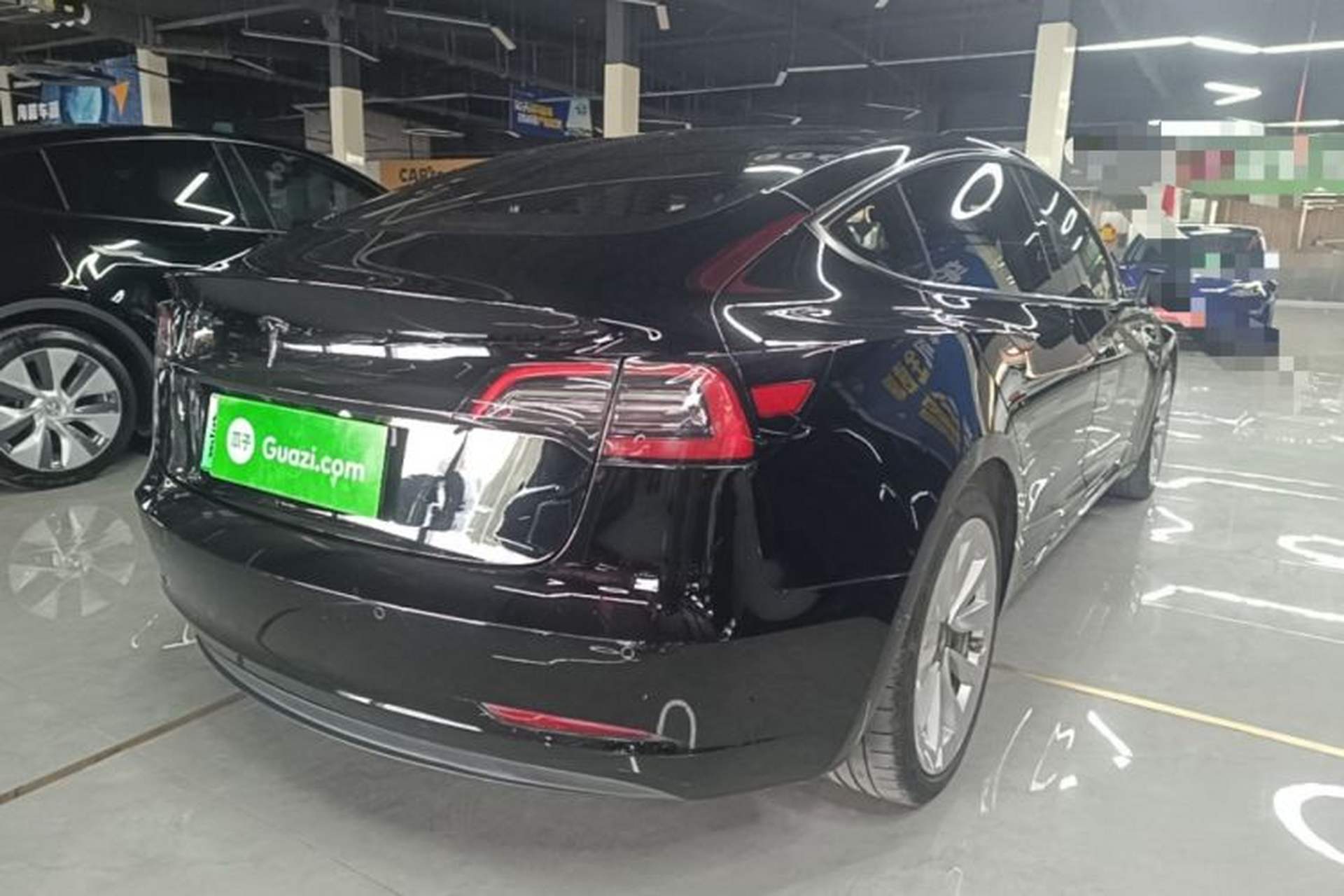 Used Tesla Model 3 2021 Standard Range Rear-Drive Upgraded Version Rear Right 45 Deg