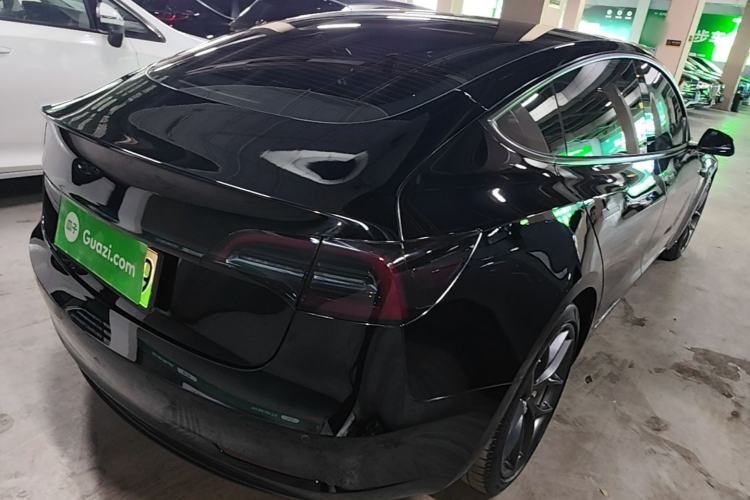 Used Tesla Model 3 2021 Revised Performance Version with All-Wheel Drive 3D1 Rear Right 45 Deg