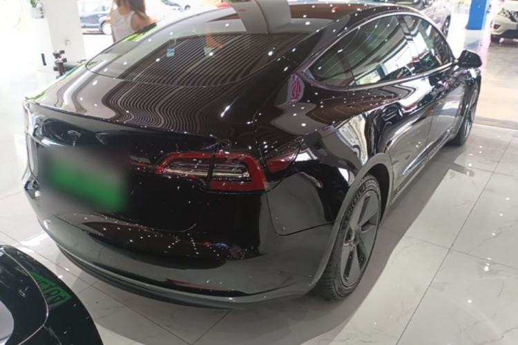 Used Tesla Model 3 2021 Standard Range Rear-Drive Upgraded Version Rear Right 45 Deg