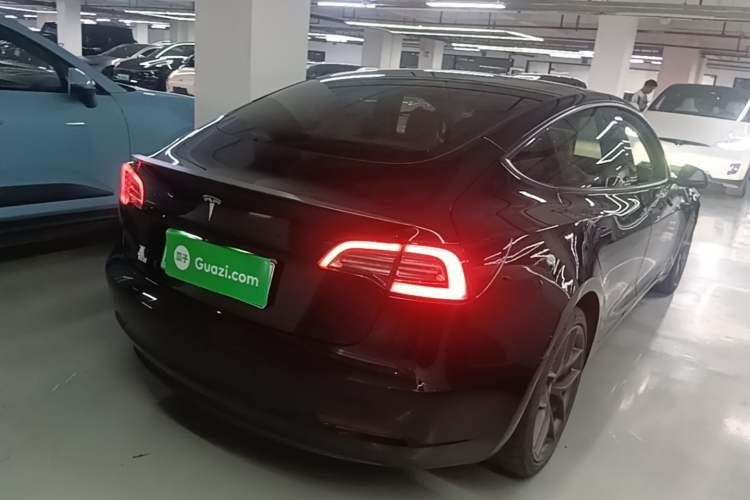 Used Tesla Model 3 2021 Revised Version II – Performance High-Performance All-Wheel-Drive Edition Rear Right 45 Deg