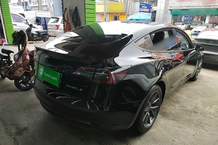 Used Tesla Model 3 2021 Standard Range Rear-Drive Upgraded Version Rear Right 45 Deg
