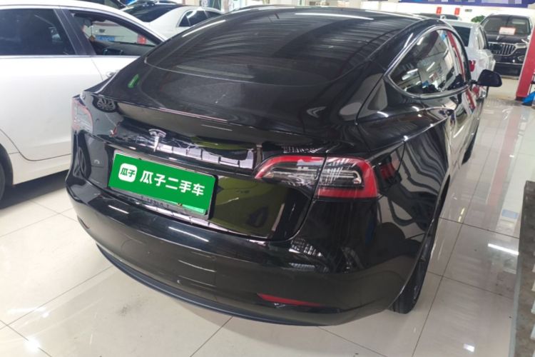 Used Tesla Model 3 2021 Standard Range Rear-Drive Upgraded Version Rear Right 45 Deg