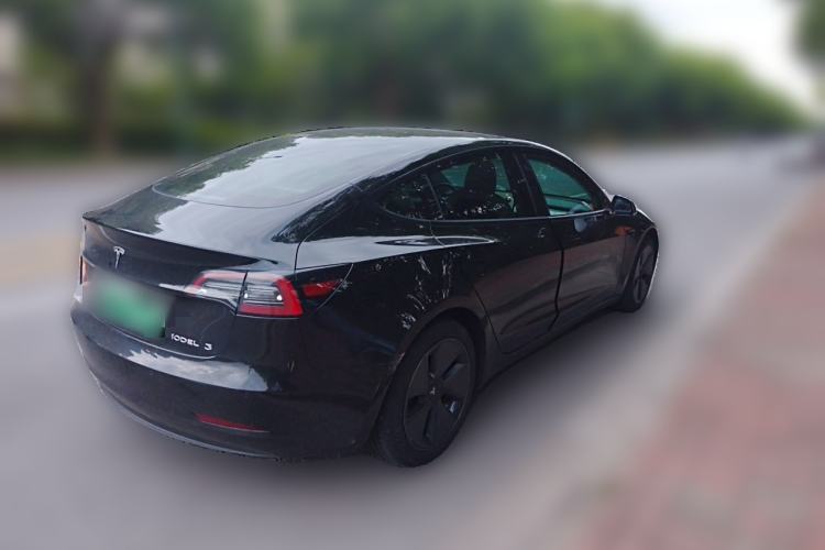 Used Tesla Model 3 2021 Standard Range Rear-Wheel Drive Upgraded Version 3D6 Rear Right 45 Deg