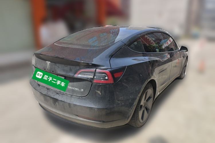 Used Tesla Model 3 2021 Standard Range Rear-Wheel Drive Upgraded Version 3D6 Rear Right 45 Deg