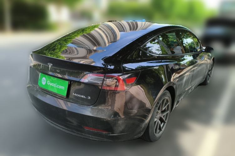 Used Tesla Model 3 2021 Revised Version Standard Range Rear-Wheel Drive Upgraded Edition 3D1 Rear Right 45 Deg