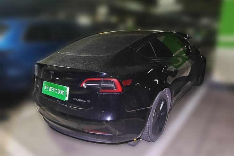 Used Tesla Model 3 2021 Standard Range Rear-Drive Upgraded Version Rear Right 45 Deg