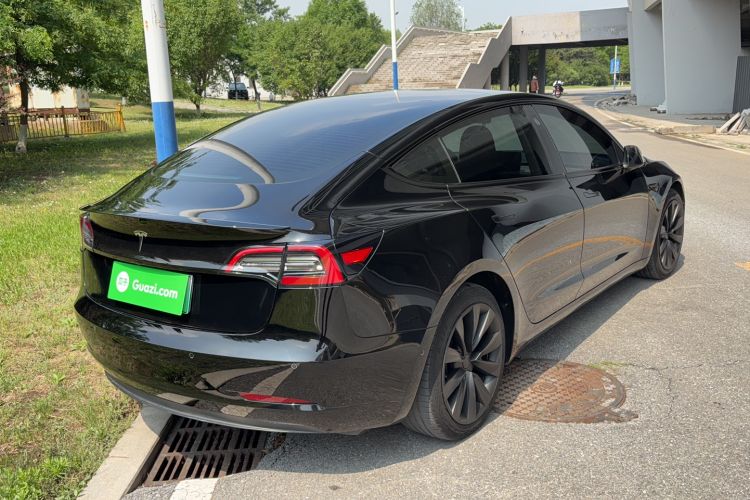 Used Tesla Model 3 2021 Standard Range Rear-Drive Upgraded Version Rear Right 45 Deg