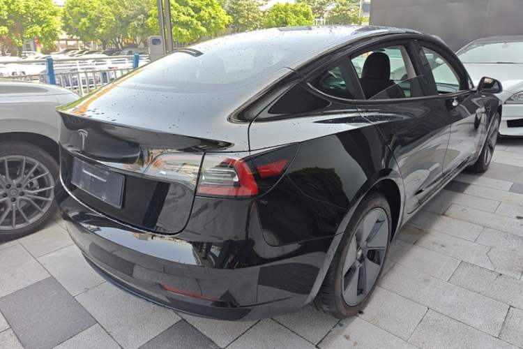 Used Tesla Model 3 2021 Standard Range Rear-Wheel Drive Upgraded Version 3D6 Rear Right 45 Deg