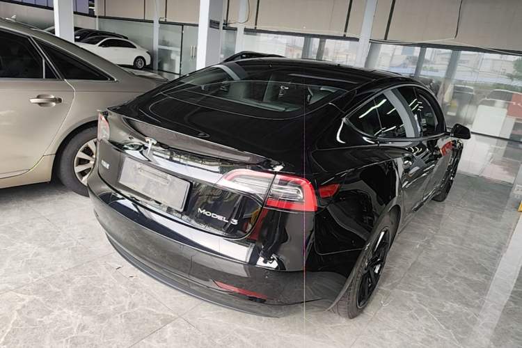 Used Tesla Model 3 2021 Standard Range Rear-Drive Upgraded Version Rear Right 45 Deg