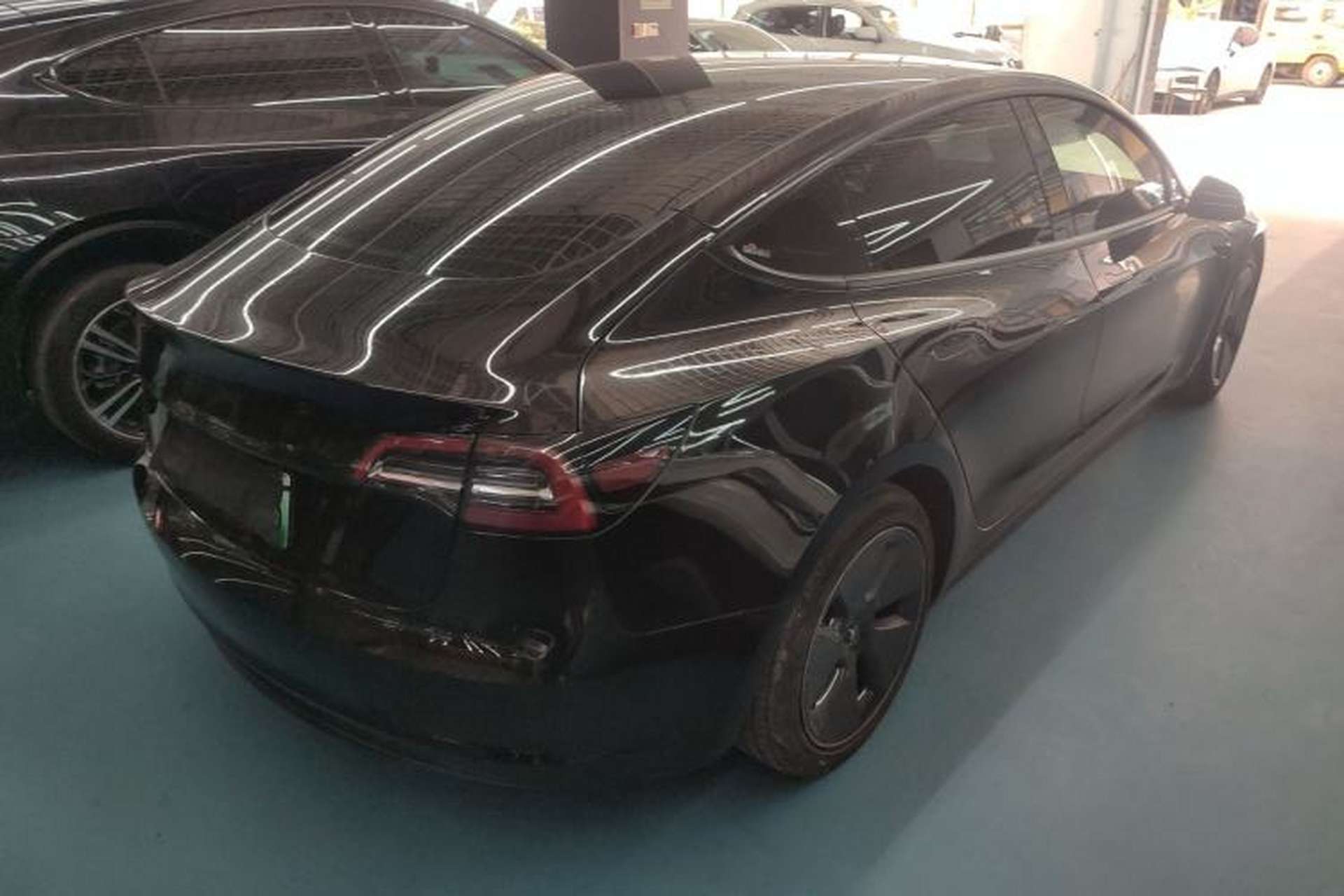 Used Tesla Model 3 2021 Standard Range Rear-Drive Upgraded Version Rear Right 45 Deg